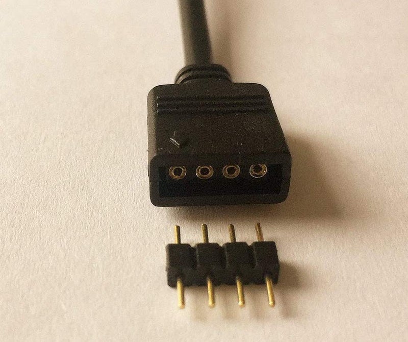 TronicsPros 2pcs 4 Pin RGB LED Strip Splitter Cable 2 Way 1 to 2 Splitter Connector SMD 5050 3528 2835 RGB LED Tape Ribbon Splitter- 12inch, Black - Image 2